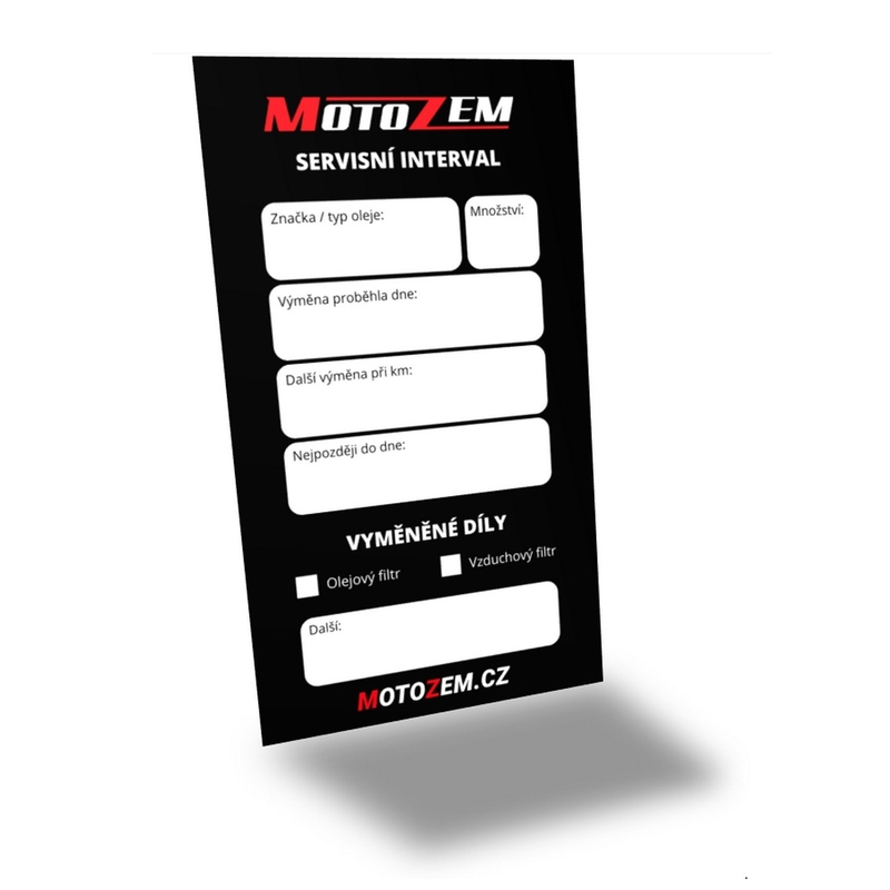 Servisna nalepka MotoZem