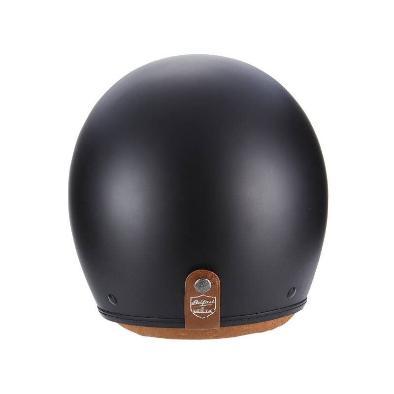 Odprta motoristična čelada Scorpion Belfast Luxe Black razprodaja