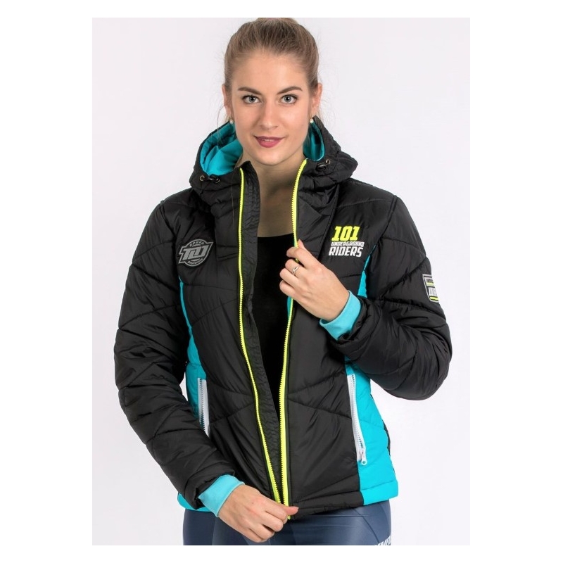 Ženska jakna 101 Riders Defrost black-blue-fluo yellow