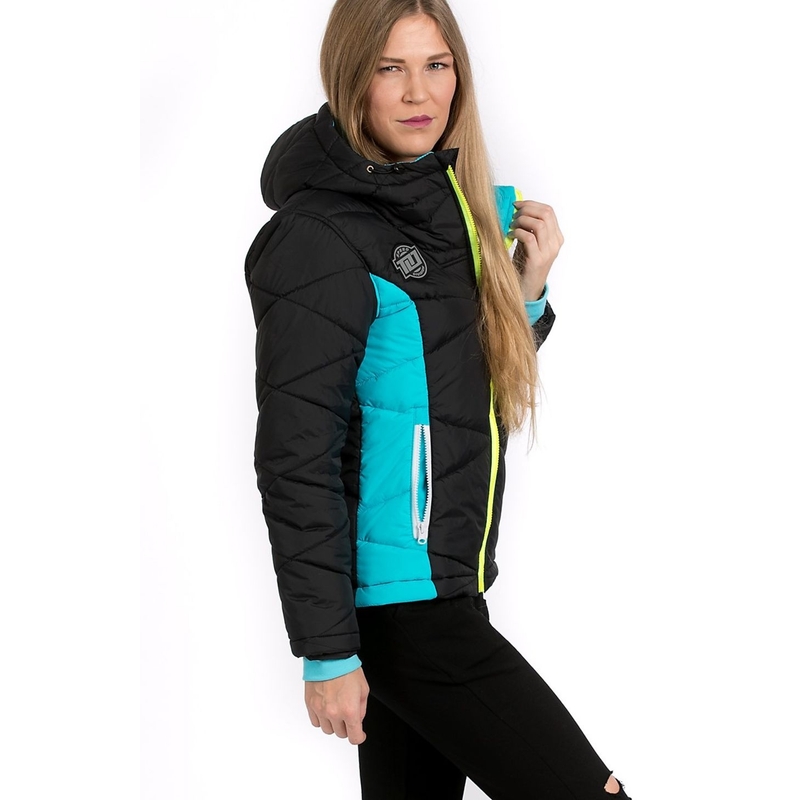 Ženska jakna 101 Riders Defrost black-blue-fluo yellow