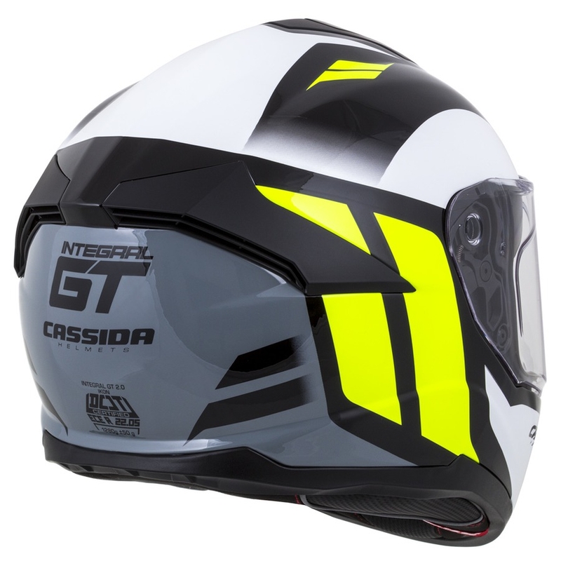 Integral čelada Cassida Integral GT 2.0 Ikon black-white-grey-fluo yellow