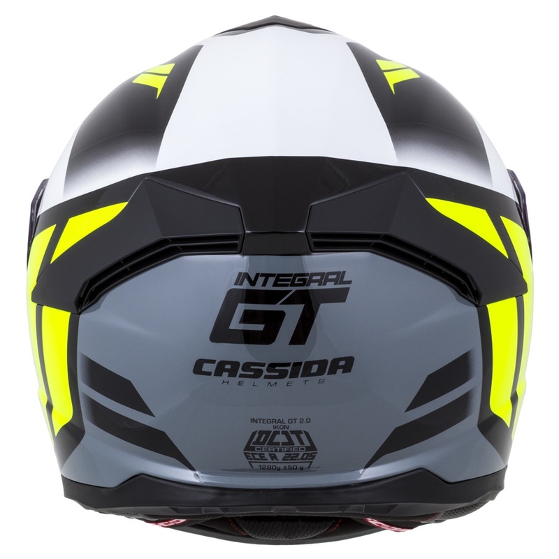 Integral čelada Cassida Integral GT 2.0 Ikon black-white-grey-fluo yellow