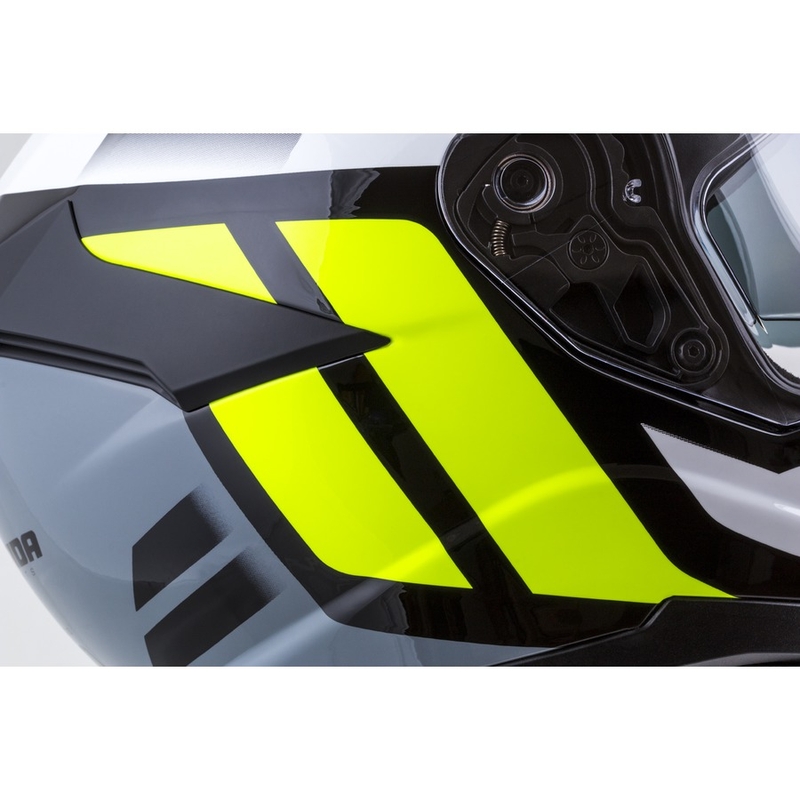 Integral čelada Cassida Integral GT 2.0 Ikon black-white-grey-fluo yellow