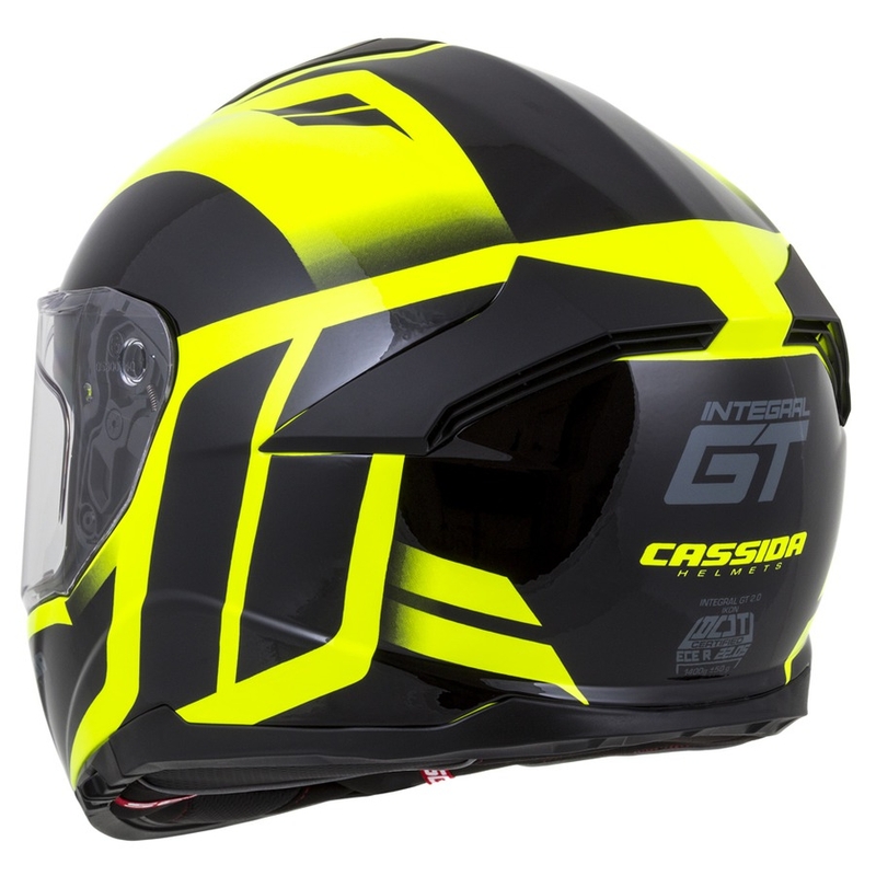 Integral čelada Cassida Integral GT 2.0 Ikon black-fluo yellow