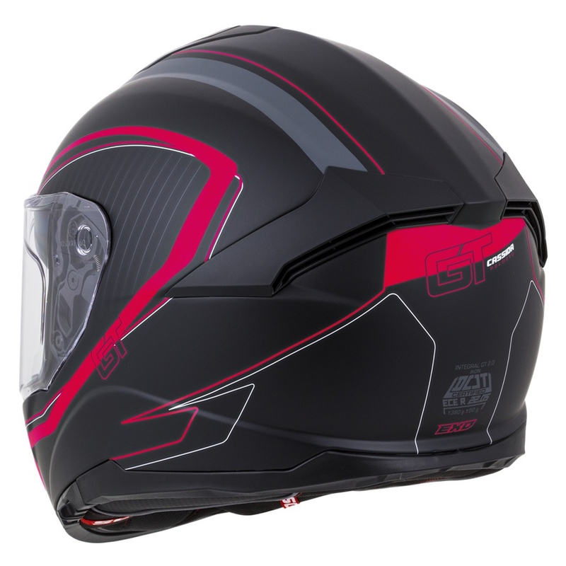 Integralna čelada Cassida Integral GT 2.0 Reptyl black-grey-fluo red