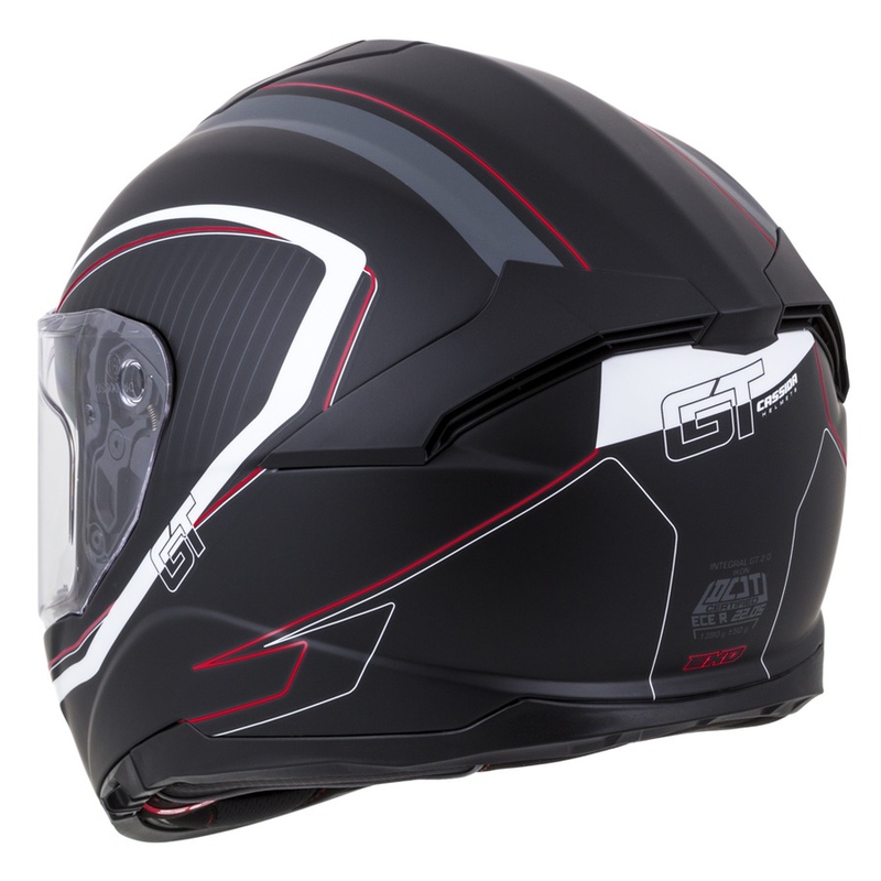 Integral čelada Cassida Integral GT 2.0 Reptyl črno-sivo-belo-rdeča