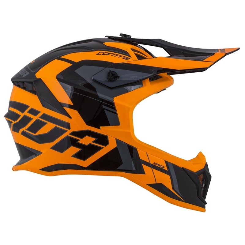 Cassida Cross Pro II Contra Motokros čelada oranžno-črno-siva