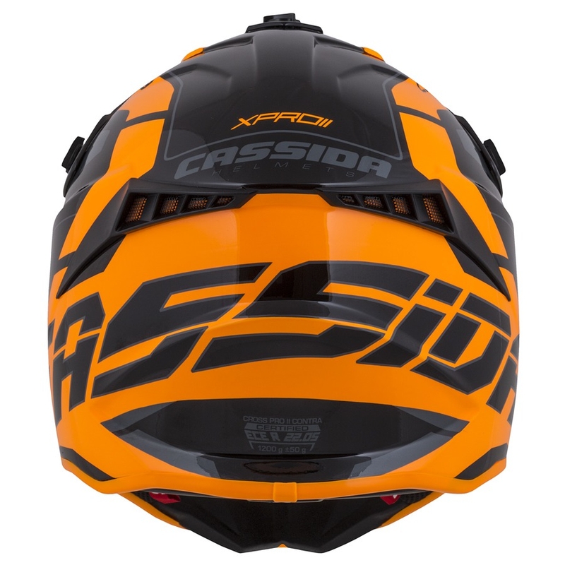 Cassida Cross Pro II Contra Motokros čelada oranžno-črno-siva