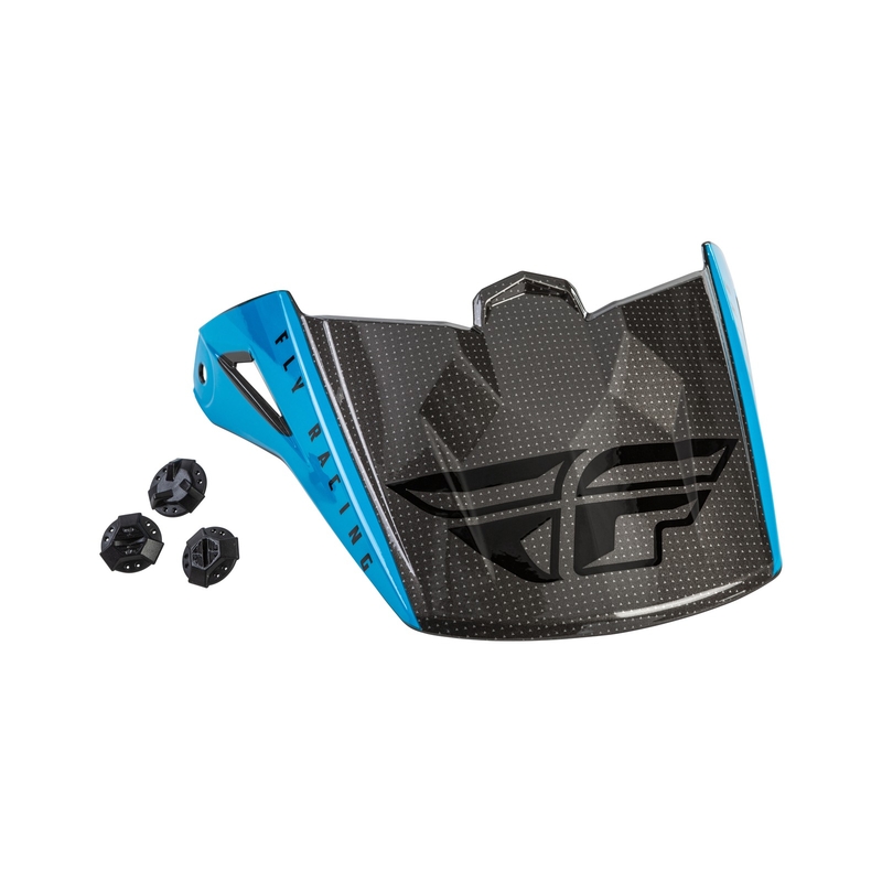 Vizir za čelado FLY Racing Kinetic Straight modro-sivo-črno