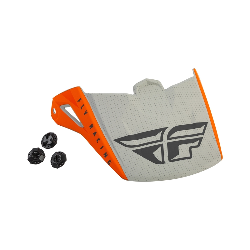 Vizir za čelado FLY Racing Kinetic Straight oranžno-siv