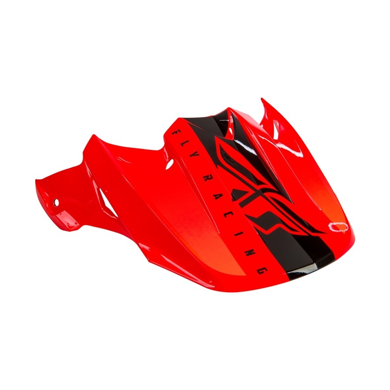 FLY Racing F2 vizir za čelado črno-fluo oranžna