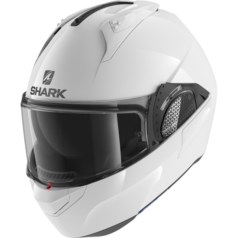 SHARK EVO-GT Prazna bela čelada s prevračanjem