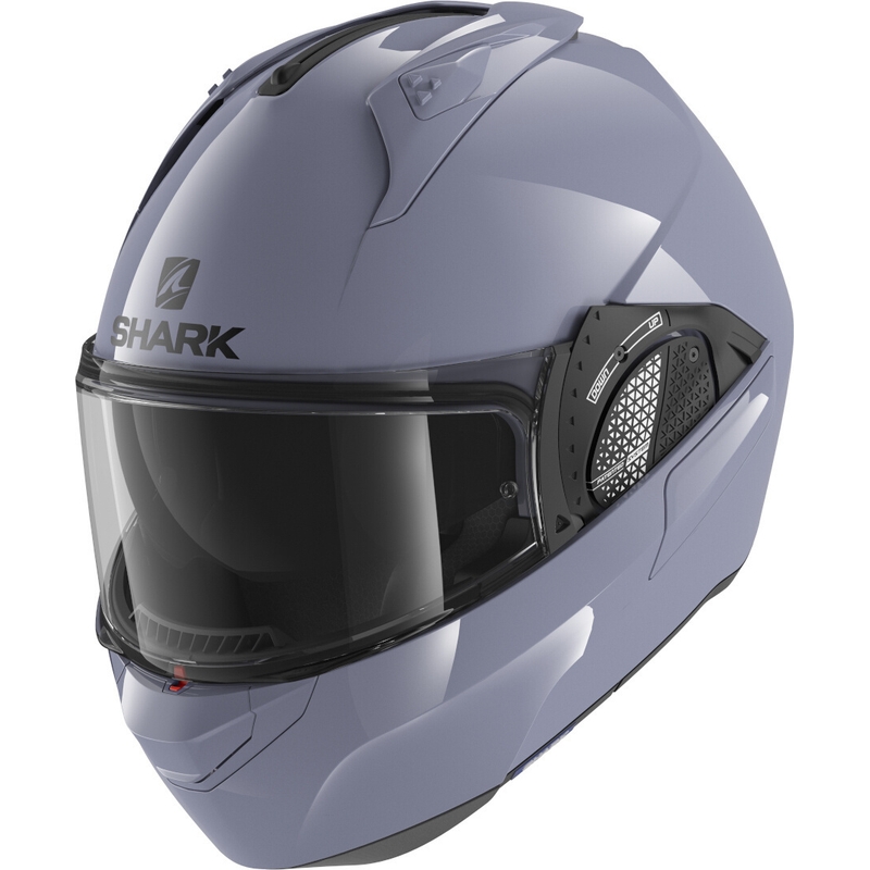 Nagibna čelada SHARK EVO-GT Blank grey glossy