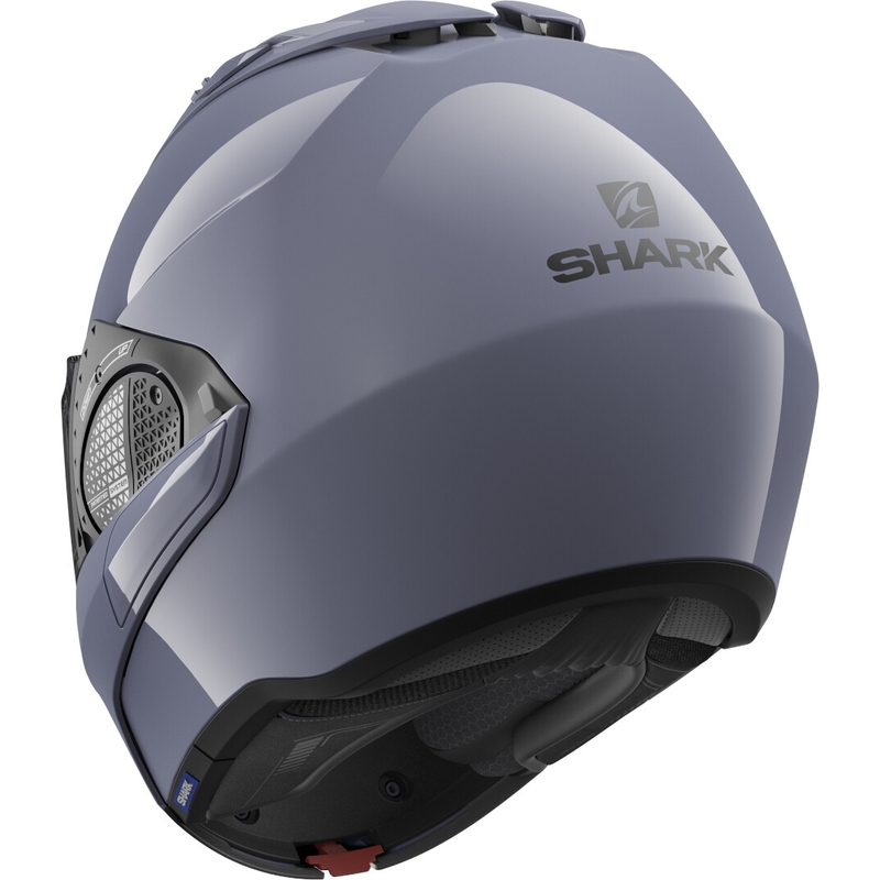 Nagibna čelada SHARK EVO-GT Blank grey glossy