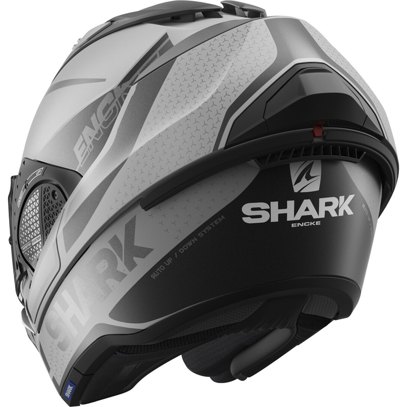 Zložljiva čelada SHARK EVO-GT Encke sivo-črna razprodaja
