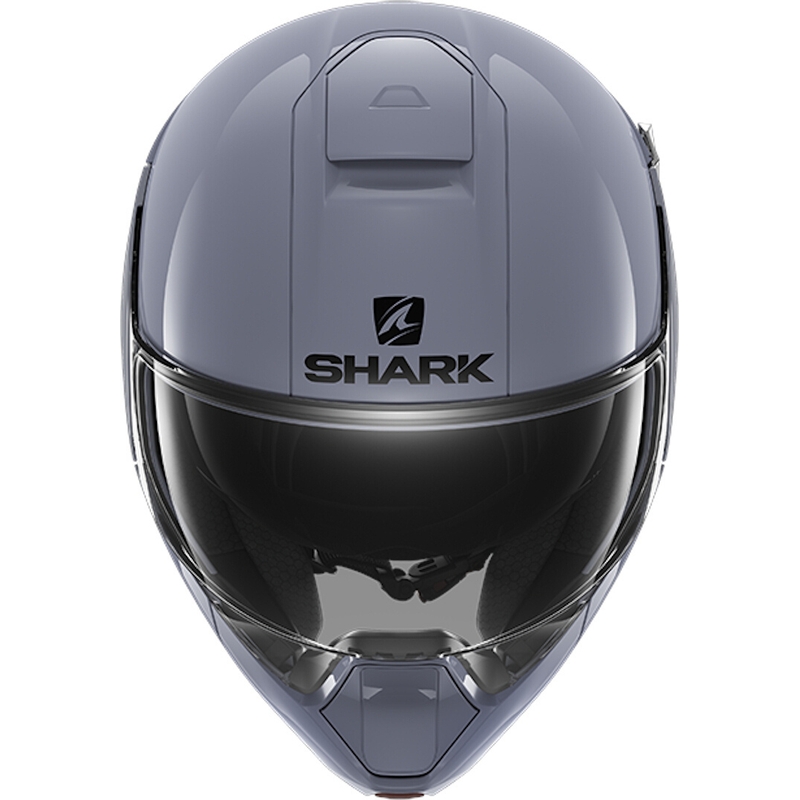 SHARK EVOJET Blank siva čelada s tipom navzgor