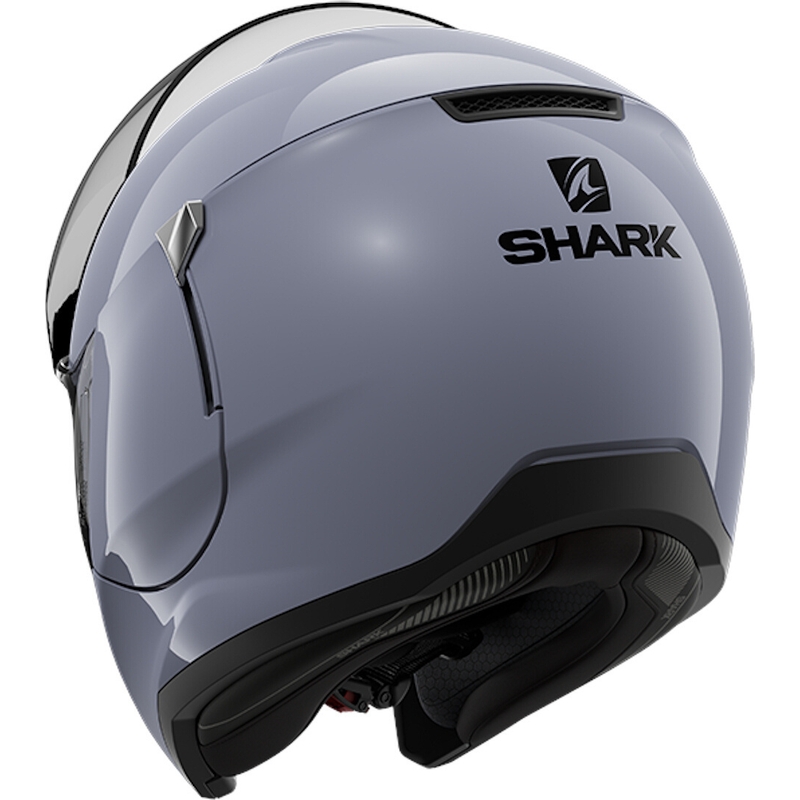 SHARK EVOJET Blank siva čelada s tipom navzgor