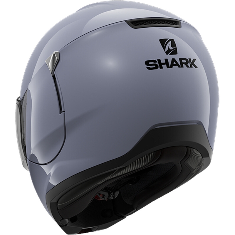 SHARK EVOJET Blank siva čelada s tipom navzgor