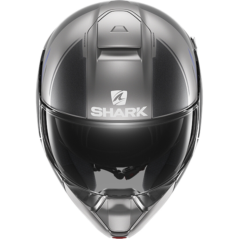 Nagibna čelada SHARK EVOJET Vyda sivo-modra