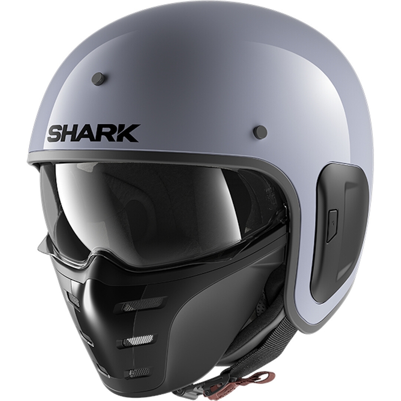 Odprta čelada z masko SHARK S-DRAK 2 prazna siva