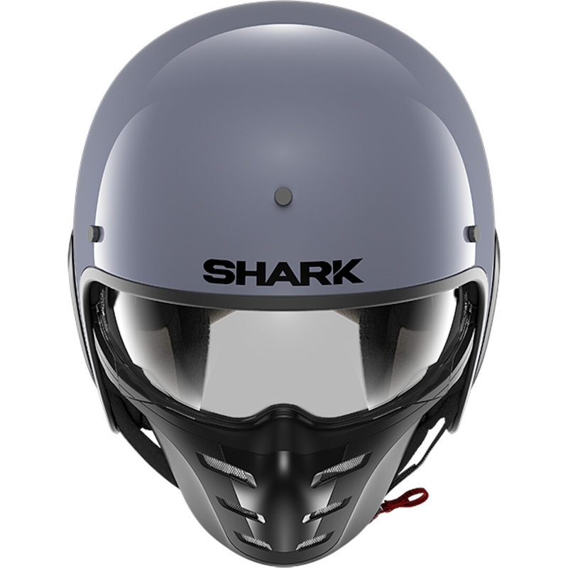 Odprta čelada z masko SHARK S-DRAK 2 prazna siva