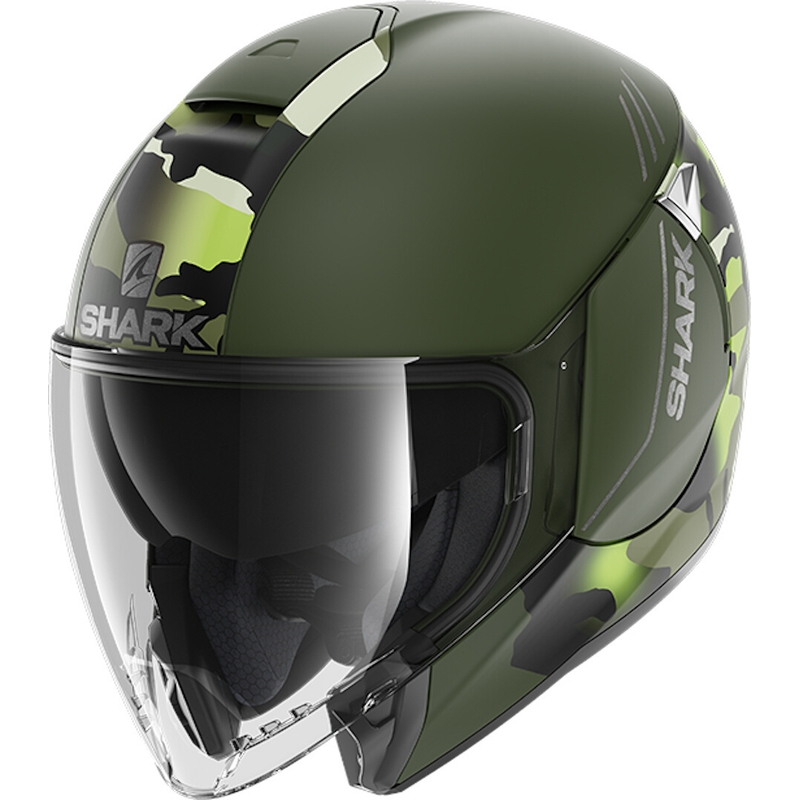 Odprta čelada SHARK CITYCRUISER Genom green