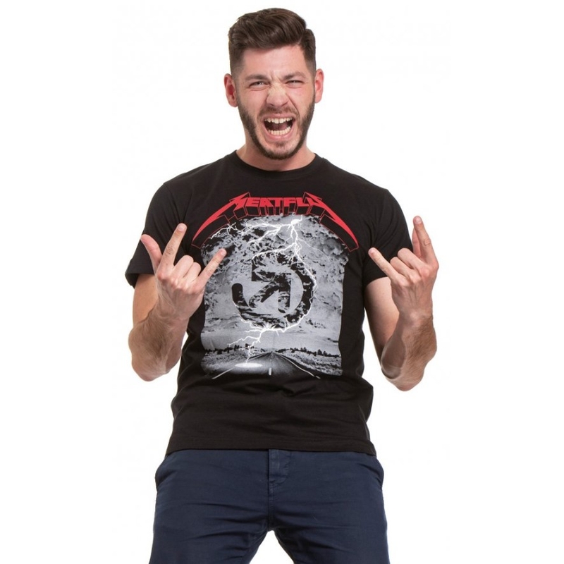 Majica Meatfly Metallica 25th black