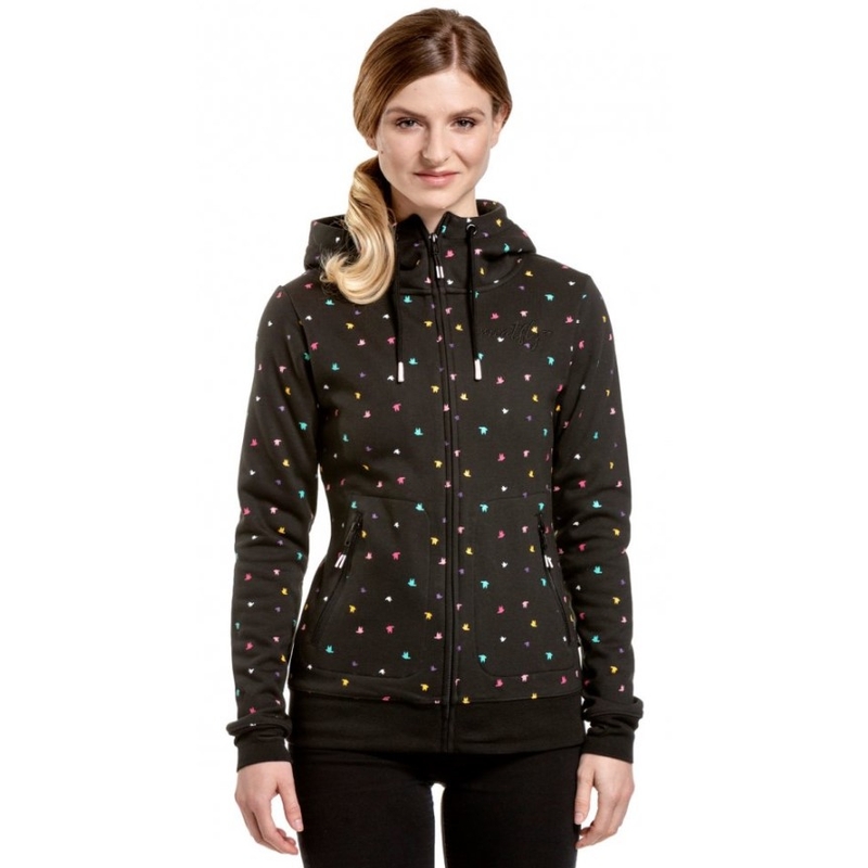 Ženska majica Meatfly Omni Birds Color Black razprodaja