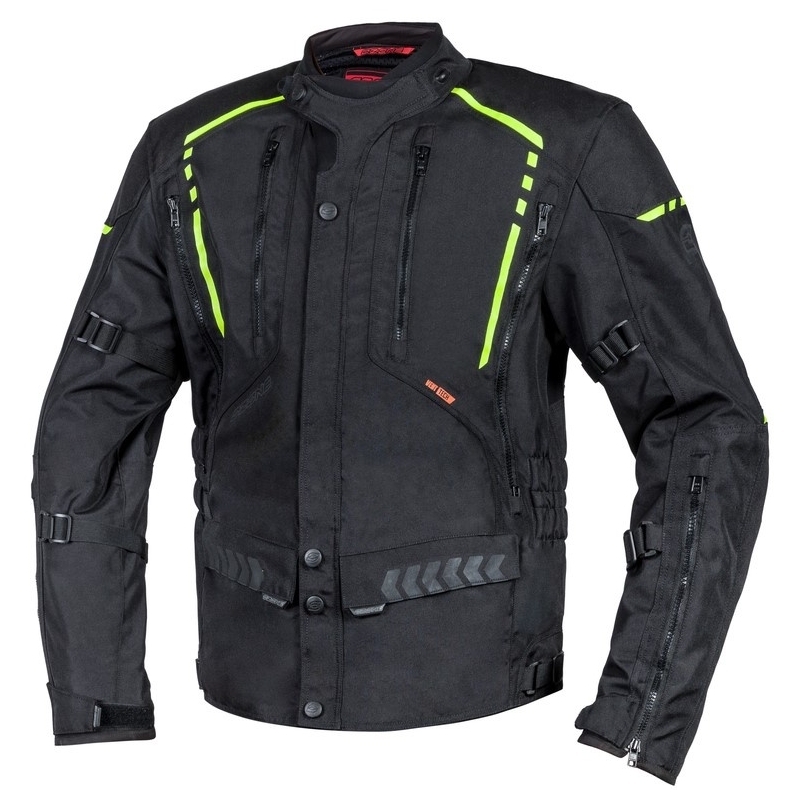 Moto jakna Ozone Tour II black-fluo yellow razprodaja