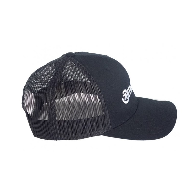 Meatfly Logo Trucker Cap Yupoong črna