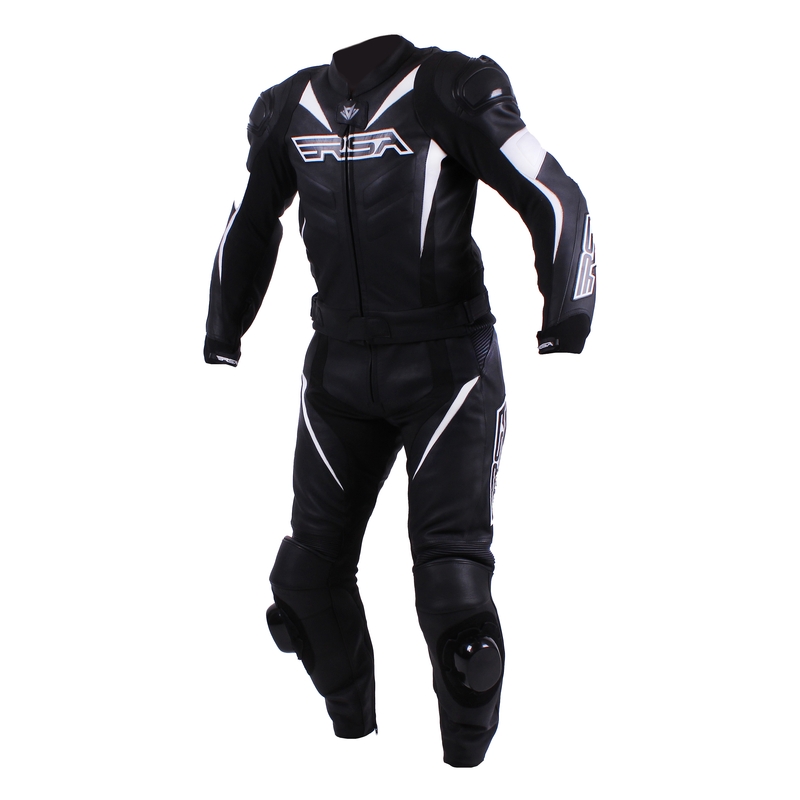 Moški motoristični kombinezon RSA Black Pack Black and White razprodaja