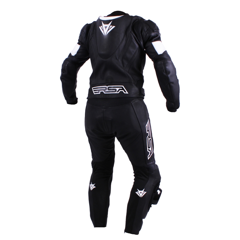 Moški motoristični kombinezon RSA Black Pack Black and White razprodaja