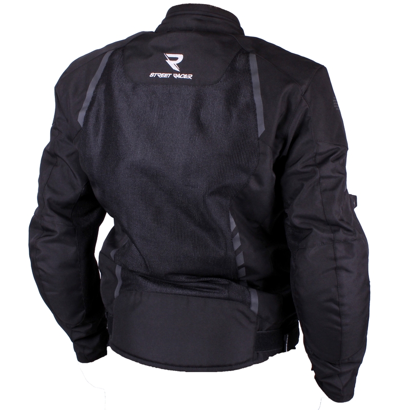 Street Racer Dark Black Motorcycle Jacket razprodaja