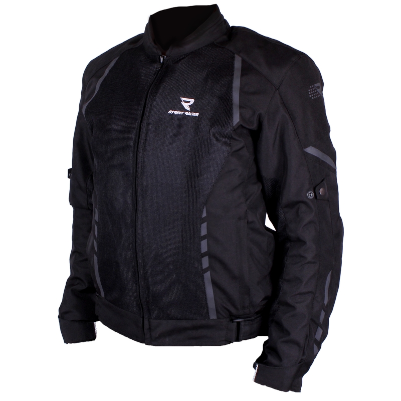 Street Racer Dark Black Motorcycle Jacket razprodaja