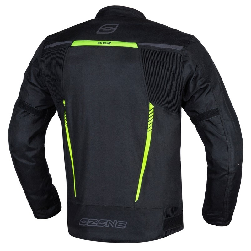 Motoristična jakna Ozone Delta IV črno-fluo rumena