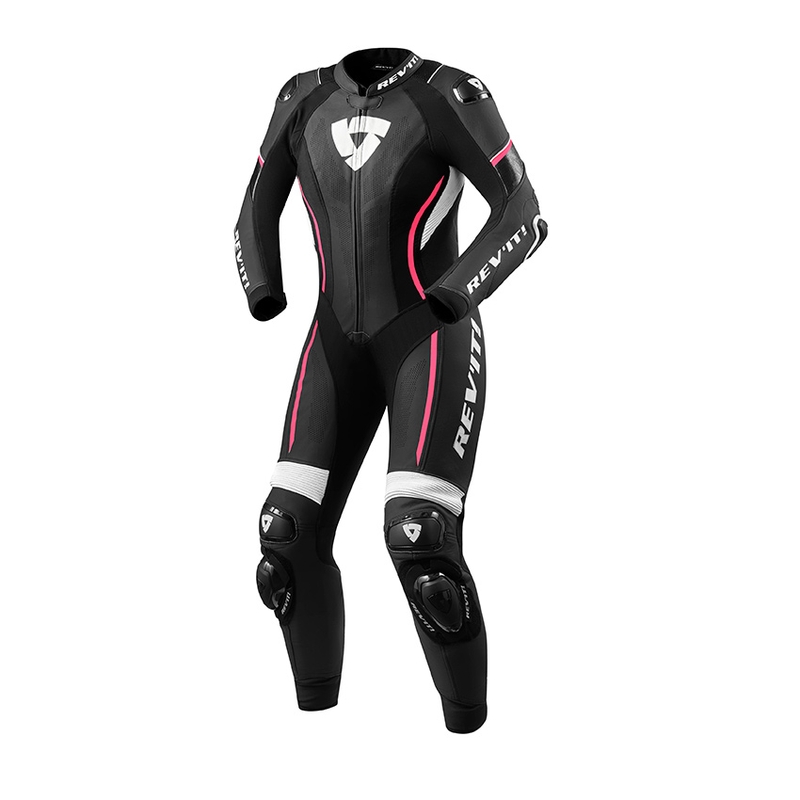 Ženska enodelna motoristična obleka Revit Xena 3 black and pink razprodaja