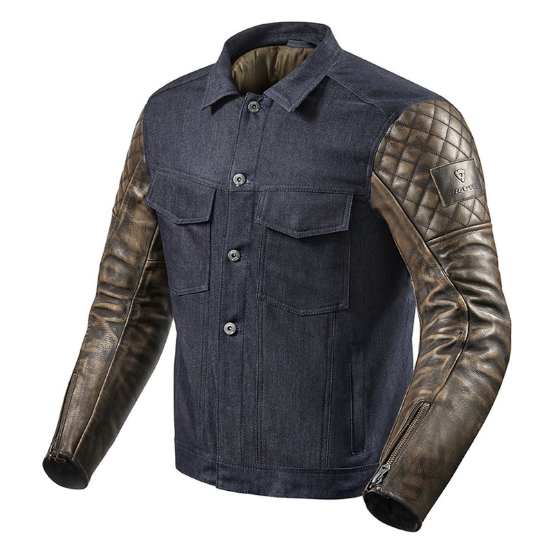Revit Crossroads Blue-Brown Motorcycle Jacket razprodaja