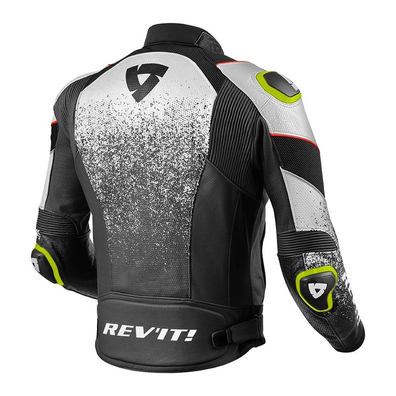 Revit Quantum Air Black and White Motorcycle Jacket razprodaja