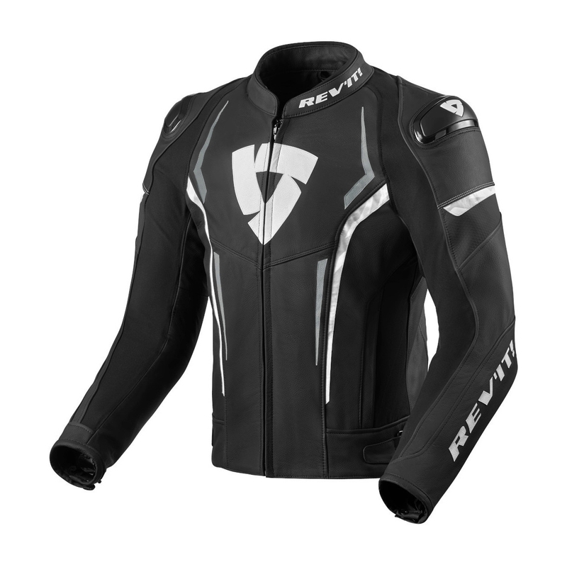Revit Glide Black and White Motorcycle Jacket razprodaja