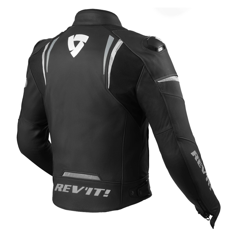 Revit Glide Black and White Motorcycle Jacket razprodaja