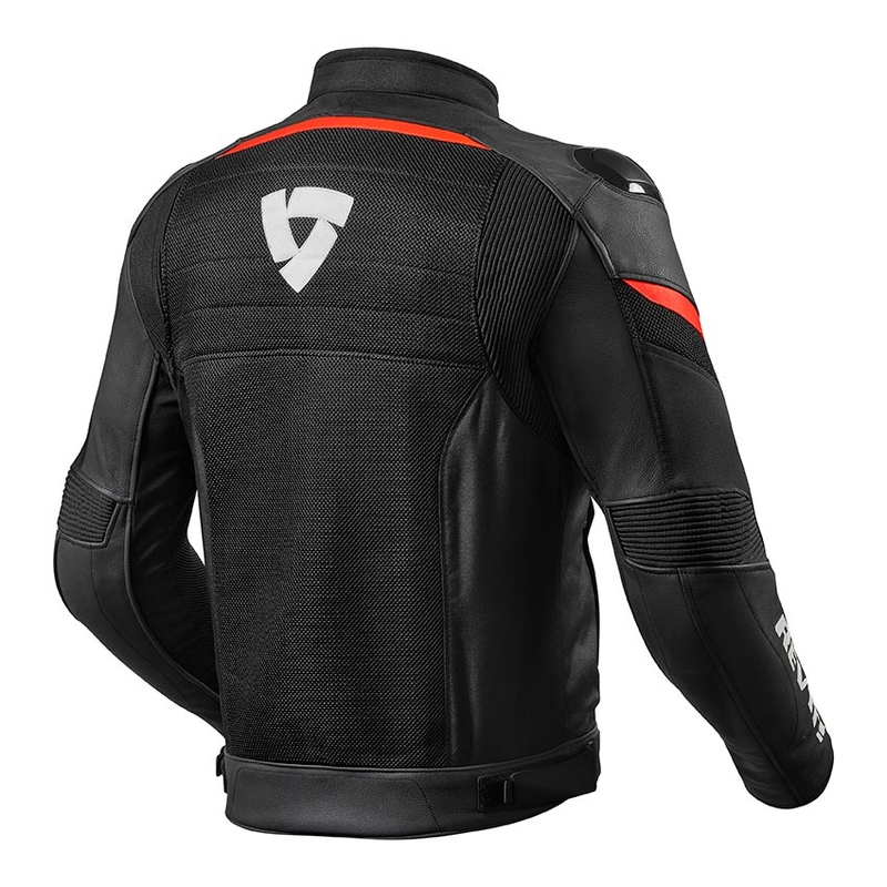 Revit Mantis Black-Neon Red Motorcycle Jacket razprodaja