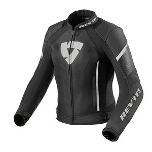 Revit Xena 3 Black and White motoristična jakna za ženske razprodaja výprodej