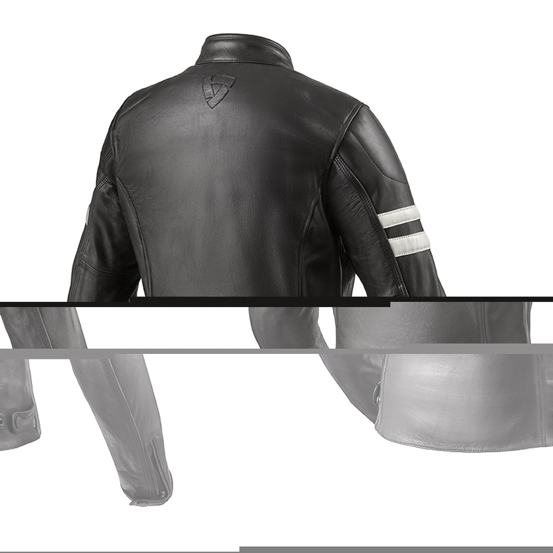 Revit Meridian Black and White motoristična jakna za ženske razprodaja