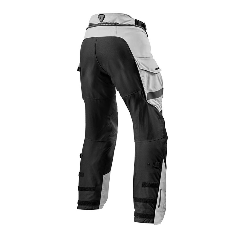 Revit Offtrack Motoristične hlače Black and Silver Razširjena razprodaja