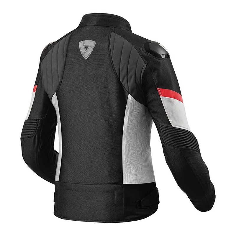 Ženska motoristična jakna Revit Arc H2O Black and Red razprodaja