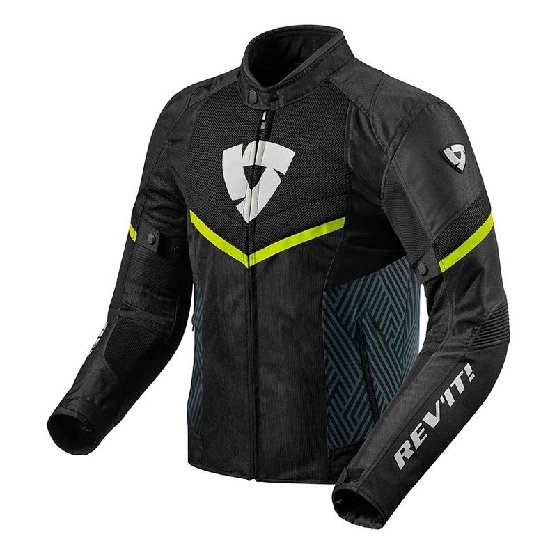 Revit Arc Air Black-Fluo Yellow motoristična jakna razprodaja