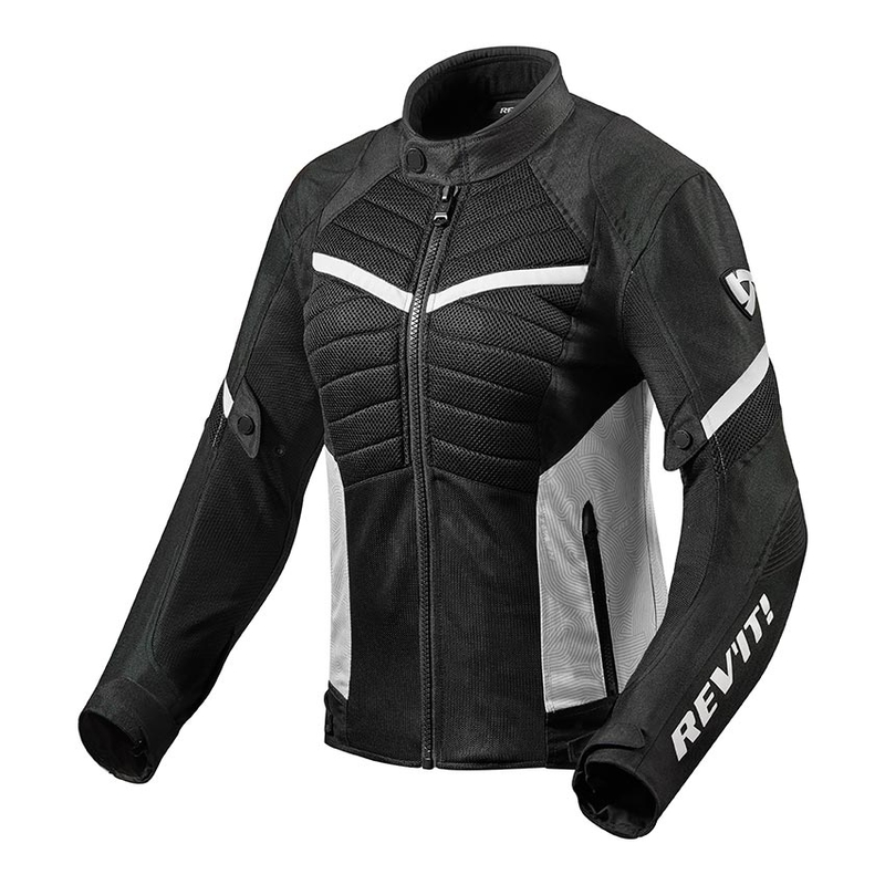 Revit Arc Air Black and White motoristična jakna za ženske razprodaja