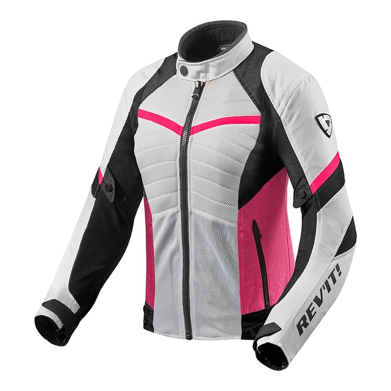 Ženske motoristične jakne Revit Arc Air White and Pink razprodaja