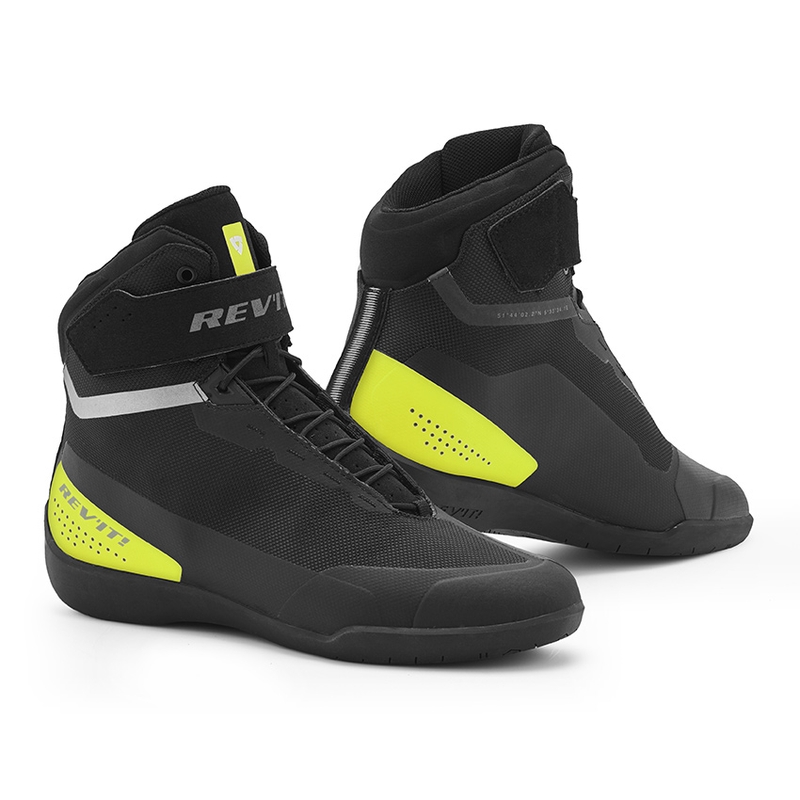 Revit Mission Black-Neon Yellow Motorcycle Boots razprodaja