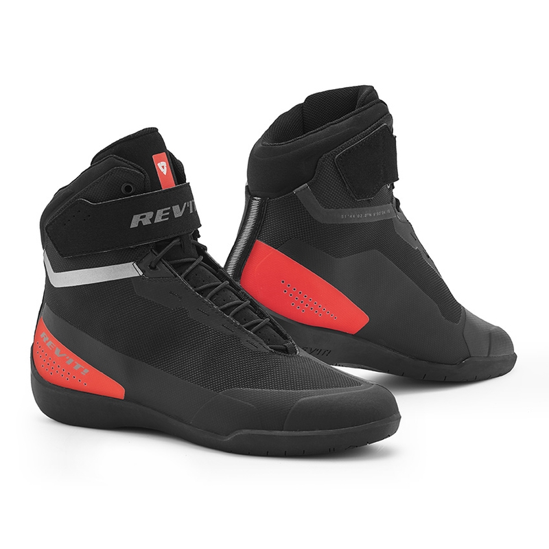 Revit Mission Black-Neon Red Motorcycle Boots razprodaja